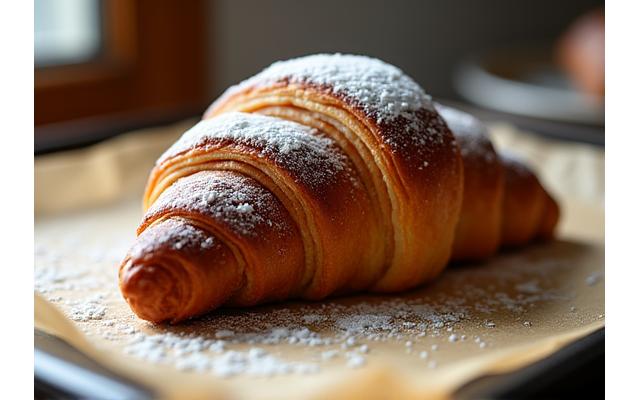 Et rikt utvalg av ferske, glaserte bakverk i et bakeri