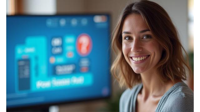 En webinarleder som interagerer med et virtuelt publikum