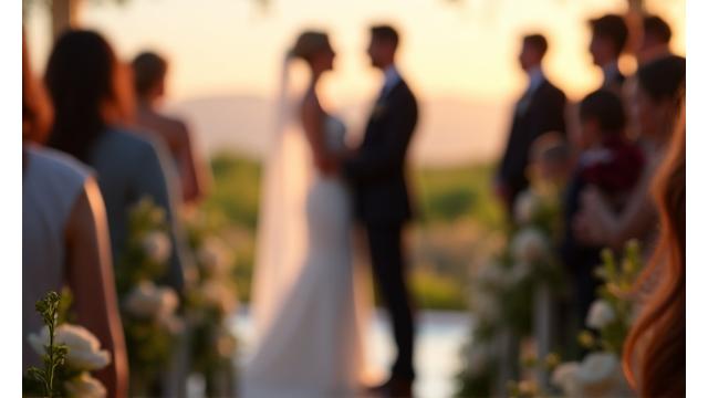 Et bryllup som streames live for fjernfamilie