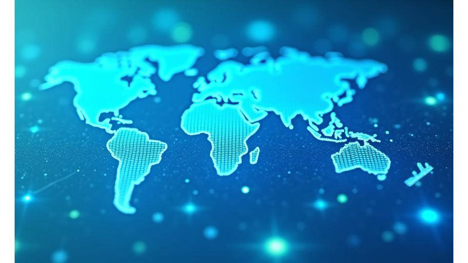 Visualisering av en avansert streaming-teknologistabel med ikoner som representerer CDN, API og kodekoptimalisering.