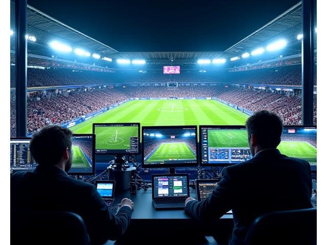 Profesjonell live streaming av fotballkamp